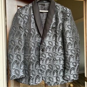 🖤 HOST PICK 🩶 Men's Black Paisley Blazer